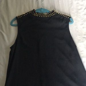 Black studded tank top from Forever 21